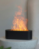 Ультразвуковой Увлажнитель KINSCOTER. С диффузором для ароматерапии RGB Fire Nightlight Cool Mist. Черный